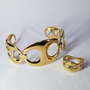 Bracelet et bague inoxydable