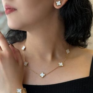 parure van cleef 4ps inoxydable
